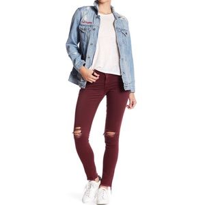 Lucky Brand Lolita Frayed Raw Hem Skinny Jeans 6